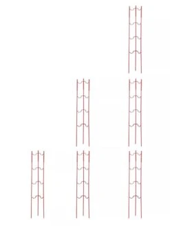 Stacking Tomato Ladders, Set Of 6 -Outdoor Garden Care 40309 Red stacking tomato ladders set of 6 red tif
