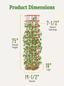 Bean Tower -Outdoor Garden Care 8587060 dimensions