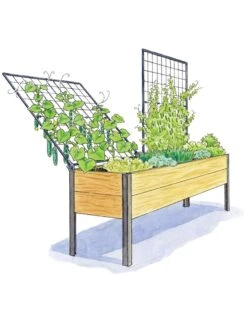 Space-Maker Pivoting Trellis, 8' 7 Space-Maker Pivoting Trellis, 8' -Outdoor Garden Care 8590367 SMTrellis 8ft tif