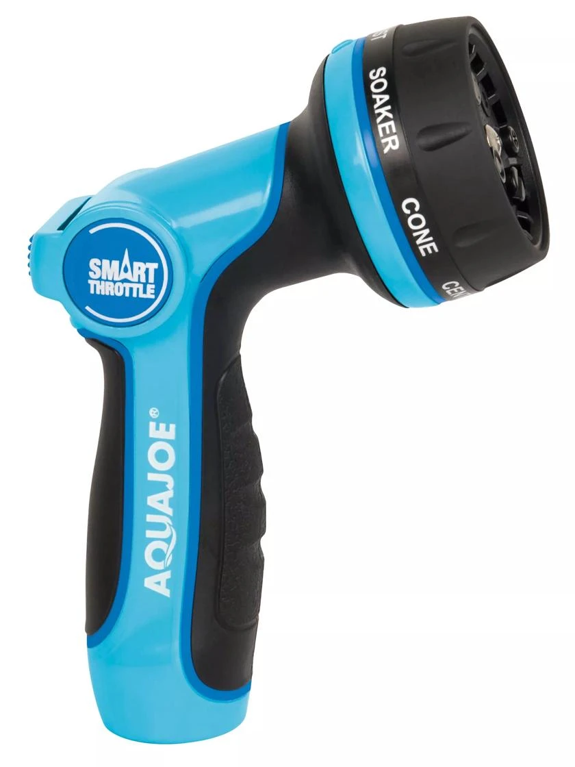 Aqua Joe AJHN102 Heavy Duty Indestructible Metal Multi Function Adjustable Hose Nozzle With Smart Throttle 1 Aqua Joe AJHN102 Heavy Duty Indestructible Metal Multi Function Adjustable Hose Nozzle With Smart Throttle