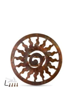 Rustic Sun Wall-Mount Garden Hose Hanger 6 Rustic Sun Wall-Mount Garden Hose Hanger -Outdoor Garden Care 8611025 0828 tif