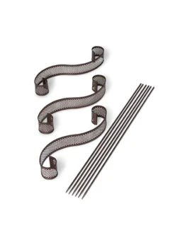 Scroll Linking Stakes, Set Of 3 -Outdoor Garden Care 8613321 5899