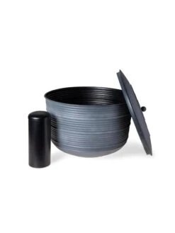 Ribbed Hose Pot With Lid -Outdoor Garden Care 8613332 5804